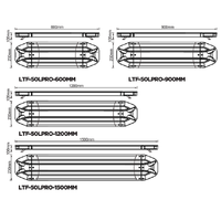Barre lumineuse d'avertissement LED rechargeable ECE R65 R10 900 mm, lumière stroboscopique ambre avec télécommande