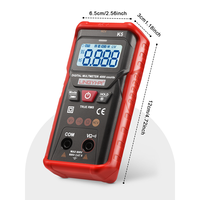 Multimètre de technologie numérique de testeur de tension ca/cc automatique professionnel avec outil de détecteur d'ampèremètre ohm de courant