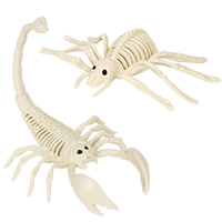 Squelette d'araignée géante de simulation, style classique, imprimé en relief, en plastique, pour Halloween, horreur, fête en extérieur et en intérieur, maison hantée
