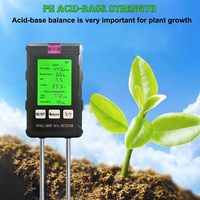 Analyseur de sol intelligent rotatif 6 en 1, testeur de pH/humidité/température/luminosité/fertilité/humidité pour le jardinage en serre