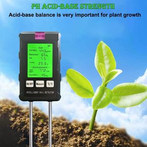 Analizador de Suelo Inteligente Giratorio 6 en 1, Medidor de PH/Humedad/Temperatura/Luz Solar/Fertilidad/Humedad para Jardinería en Invernadero - Product Image 6