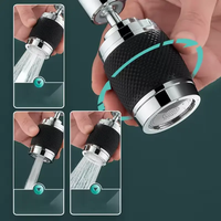 Vente directe d'usine 360 degrés pivotant 3 Modes robinet de cuisine adaptateur de robinet aérateur pulvérisateur accessoire robinet tête de pulvérisateur