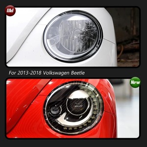 ไฟหน้า HETOP สำหรับรถโฟล์คสวาเกน บีเทิล ปี 2012-2018 อัพเกรดเลนส์ LED ไฟหน้ารถยนต์ อุปกรณ์ตกแต่งรถยนต์ ขายดี ติดตั้งง่ายแบบ Plug and Play พร้อมไฟ DRL - Product Image 2