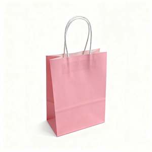 KM Customised Paper <b>Bag</b> Environmental Shopping <b>Packaging</b> Strong Handle Kraft Paper <b>Bag</b> for <b>Clothing</b> Shoes Grocery - Product Image 4