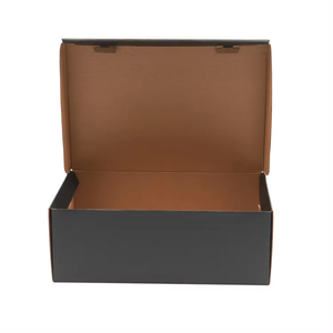 Boîtes de rangement pour chaussures de luxe de grande taille, noires, avec logo personnalisé imprimé en usine, logo personnalisé en relief - Product Image 5