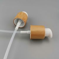 Pompe à lotion en bambou 20/410 pompe à sérum cosmétique 20mm pompe de commutation pour lait corporel