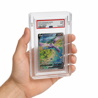 Kotak Display Kartu Akrilik Transparan dengan Magnet untuk Kartu Trading, Penyimpanan Kartu Olahraga PS a BGS Slabs, Pelindung Kartu Grosir