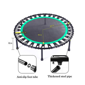 SereneLife <span class=keywords><strong>Mini</strong></span> Trampolino Pieghevole da 40 Pollici, Compatto per Fitness, per Bambini e Adulti, Rebounder con Maniglia in Schiuma per Allenamento Indoor/Giardino - Product Image 6