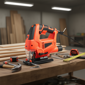 เลื่อยจิ๊กซอว์ไฟฟ้า 6.5 แอมป์ 3000 SPM ความลึกการตัด 130 มม. เลื่อยไม้ เครื่องมือไฟฟ้าแบบมีสายเกรดอุตสาหกรรม - Product Image 2