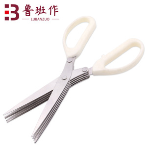 Multifunctional 5 In 1 Kitchen Scissors Stainless Steel Straight Head For Slicing Vegetables And Herbs - Product Image 4