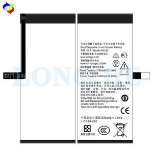 Batterie au lithium-ion de remplacement haute capacité HE333 pour téléphone portable <span class=keywords><strong>Nokia</strong></span> <span class=keywords><strong>8</strong></span> <span class=keywords><strong>Sirocco</strong></span> N8 3.85V 3260mAh Batterie numérique - Product Image 1