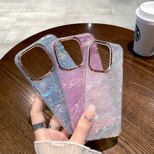 Coque à motif coquillage scintillant pour iPhone 17 Pro Max, compatible avec iPhone 16, protection d'objectif électroplaquée pour 14/13 - Product Image 2