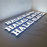 Panneau de Logo de société personnalisé à led, panneau publicitaire en 3D, panneau de nom de magasin, nouvelle collection