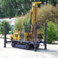 Foreuse à chenilles de type impact pour puits d'eau, machine de forage civile de grand diamètre, profondeur 500m, avec garantie de plus de 5 ans
