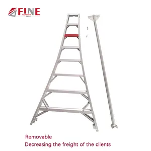 Weld Support Detachable Multifold Thickness Enhanced Orchard Fruit Picking Tripod Ladder