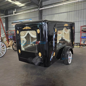 Funeral Supplies Towing Hearse Low Price Black Funeral Car Manufactured by Special Transportation Company - Product Image 6