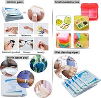 Trousse de premiers soins médicaux individuelle d'urgence pour l'extérieur, morsure de serpent orange tout usage, sac étanche pour le camping
