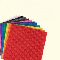 Plaque de base pour blocs de construction 32x32 points, accessoires pour blocs de construction, briques de couleur, plaque de base personnalisable DIY, jouets éducatifs