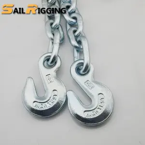 Tow Chain Heavy Duty Grade70 Iron Steel Welding Chain Link 1/4" 3/8" Yellow Galvanized Transport Tow Safety Trailer Chain