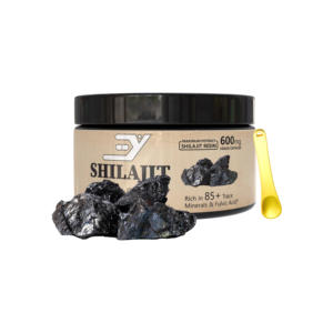 OEM ODM suplemen minuman Resin Shilajit ORGANIK MURNI 85 + mineral jejak asam Fulvic energi alami GMP mineral 500mg - Product Image 1