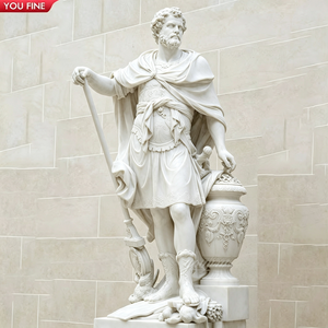 YOUFINE Escultura Clásica <span class=keywords><strong>de</strong></span> Mármol Blanco <span class=keywords><strong>de</strong></span> Tamaño Real <span class=keywords><strong>de</strong></span> Hannibal Barca, <span class=keywords><strong>Figura</strong></span> Tallada a Mano para Decoración <span class=keywords><strong>de</strong></span> Vestíbulo <span class=keywords><strong>de</strong></span> Villa - Product Image 1
