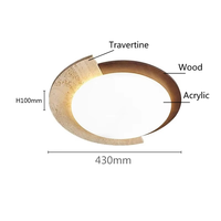 Nouvelle Lampe LED de Décoration Intérieure en Pierre Naturelle au Design Créatif et Moderne, Style Wabi Sabi Japonais, pour Chambre, Hôtel, Couloir, Plafonnier Chaleureux