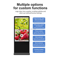 Kiosque tactile publicitaire infrarouge de 55 pouces, système d'exploitation Android, affichage numérique, tableaux blancs intelligents verticaux pour les moniteurs de présentoir