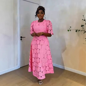 Abbigliamento da donna Boutique Street Wear t-shirt ricamata a manica corta e gonna lunga <span class=keywords><strong>Maxi</strong></span> - Product Image 2