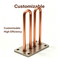 Service OEM personnalisé : Ailettes de dissipation thermique en cuivre plié en U pour onduleurs IGBT et CPU