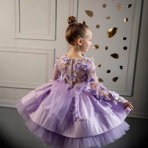 Abiti Couture a strati per bambini abito da festa in Tulle ricamato <span class=keywords><strong>abbigliamento</strong></span> per bambini eleganti <span class=keywords><strong>abbigliamento</strong></span> per bambini all'<span class=keywords><strong>ingrosso</strong></span> vestiti per neonati - Product Image 4