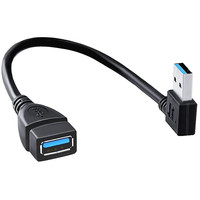 Cable de Extensión USB 3.0 en Ángulo de 90 Grados, con Blindaje Trenzado de PVC, Longitud de 1m, para Cámara de Computadora, Precio de Fábrica, MOQ 500