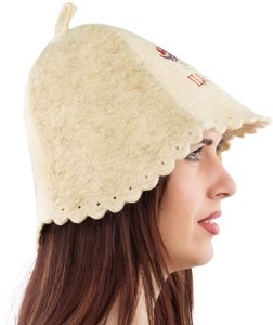2023 Produit le plus vendu en russe Banya Hat Chapeaux de sauna en feutre de laine pour sauna finlandais-Chapeau de maison de bain - Product Image 2