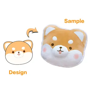 Logo en peluche pantoufles Logo personnalisé oreiller en peluche personnalisé Anime poupées en peluche