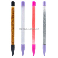 Stylos à bille publicitaires en plastique avec flotteur liquide, remplis d'acrylique, cristaux flottants, paillettes et logo personnalisé
