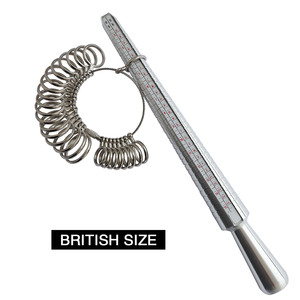 <strong>Ring</strong> Size Measurer Mandrel Metal UK <strong>Ring</strong> Size <strong>Measurement</strong> <strong>Tool</strong> Finger Gauge Kit Jewelry Size <strong>Tool</strong> - Product Image 5