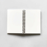 2025 Cahier à spirale personnalisé A4/A5/A6 Journal à couverture rigide en cuir personnalisé avec pages lignées Planificateur vierge à sublimation portable