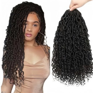 1 Paquete de Trenzas de Ganchillo Freetress <span class=keywords><strong>Gogo</strong></span> Curl de 18-30 Pulgadas, Cabello Sintético con Ondas Oceánicas, Ondas de Agua, Rizado Profundo, Cabello Rizado para Playa - Product Image 2