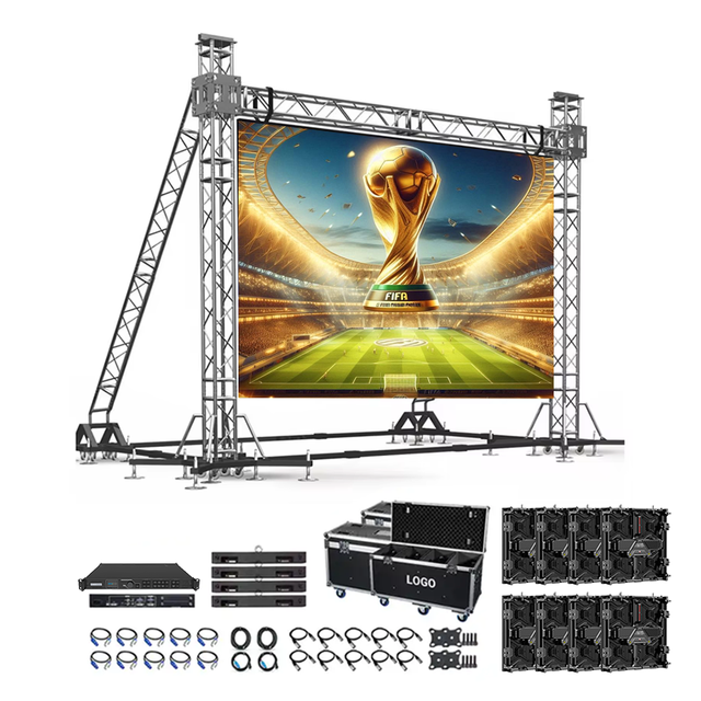 DDW LED Display for P3.91 Outdoor Rental Screen 7680Hz IP65 Waterproof HDR10+ 8K Football Live Match Stadium Event Video