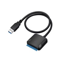 Cable Adaptador USB 3.0 Estándar SATA, Conductor de Cobre Puro, Blindaje Trenzado, Revestimiento de PVC, Garantía de 12 Meses, para Disco Duro/SSD de 3.5 Pulgadas