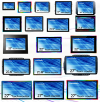 Nuevo Monitor Táctil PCAP Industrial Robusto de Metal Completo, Panel PC de 21.5-23.8 Pulgadas para Juegos, Windows 11/Android, con DVI, VGA, USB