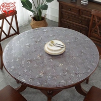 Nappe transparente imprimée populaire en PVC souple, housse de table en plastique imperméable, tapis de protection en PVC en rouleau