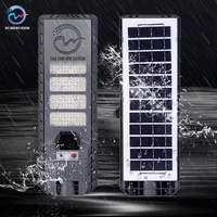 Lampu Jalan Tenaga Surya 1000W IP65 Tahan Air Lampu Sorot LED Luar Ruangan SMD untuk Penerangan Jalan, Taman, dan Rumah