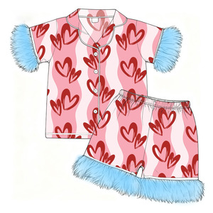 <span class=keywords><strong>Pijamas</strong></span> de Verano 2026 para Mujer, Talla Grande, Transpirables, de Seda, Leche/Bambú/Seda/Algodón, Tejido de Punto, Estampado Personalizado, para el Dí<span class=keywords><strong>a</strong></span> de San Valentín - Product Image 5