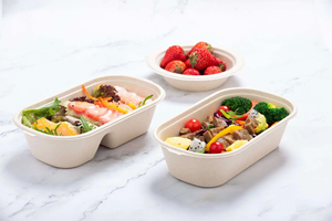 Phân Hủy Sinh Học 26Oz 800Ml Mía Bã Mía Bột Giấy Salad Thực Phẩm Bát <span class=keywords><strong>Container</strong></span> Microwaveable Dùng Một Lần Hộp Ăn Trưa Với Nắp Đậy - Product Image 2