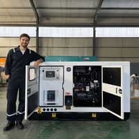 Générateur mobile silencieux, boîte insonorisée, démarrage à distance, refroidissement par eau pour moteur 50/60Hz, alimentation de secours extérieure