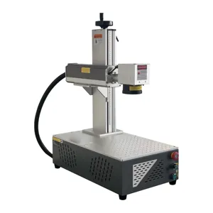 Tragbare 50 w lasergravurmaschine raycus 50 w lasermarkiermaschine stahl laserdigitaldruckmaschine