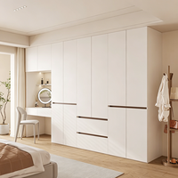 Armoire de Luxe Personnalisée avec Coiffeuse Intégrée, Rangement Multifonctionnel, Design Minimaliste, Qualité ENF, Prise en Charge OEM/ODM