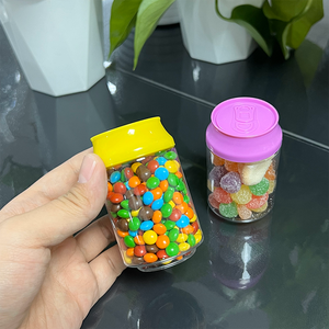 Kaleng Soda 3.5 Custom 100ml, Stoples Plastik untuk Permen, Kue Kering, Permen Jeli, Bunga Herbal Kering, Kemasan Stoples Plastik dengan <span class=keywords><strong>Label</strong></span> - Product Image 3