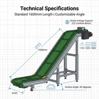 Handmatige voedselveilige bandtransportband, lichtgewicht transportband voor het sorteren van fruit en groenten in de productielijn van fruitpersen
