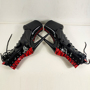 Botas de Tacón de Aguja de 20 cm <span class=keywords><strong>para</strong></span> Baile en Barra, Cenas, con Tiras Cruzadas en el Tobillo, <span class=keywords><strong>Botines</strong></span> de 8 Pulgadas <span class=keywords><strong>para</strong></span> <span class=keywords><strong>Vestidos</strong></span> de Fiesta, Zapatos Exóticos - Product Image 6
